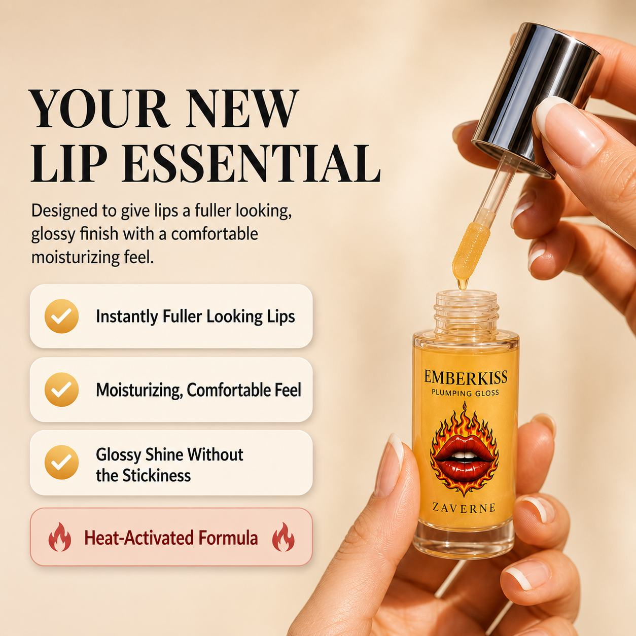 Zaverne™ Emberkiss Plumping Gloss