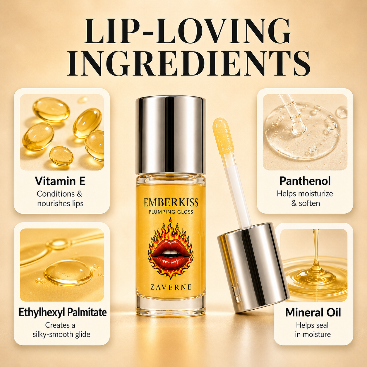 Zaverne™ Emberkiss Plumping Gloss